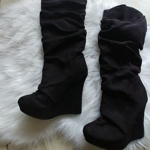 Womens wedge boots